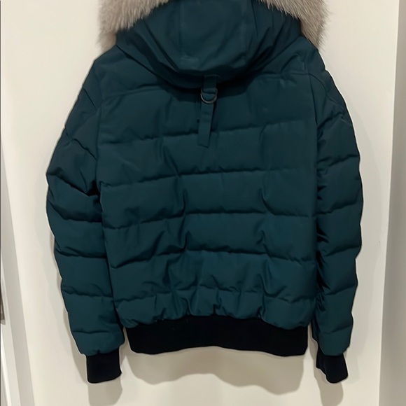 Rare moose knuckle Green Puffer Jacket with Fur Hood - Picture 7 of 13